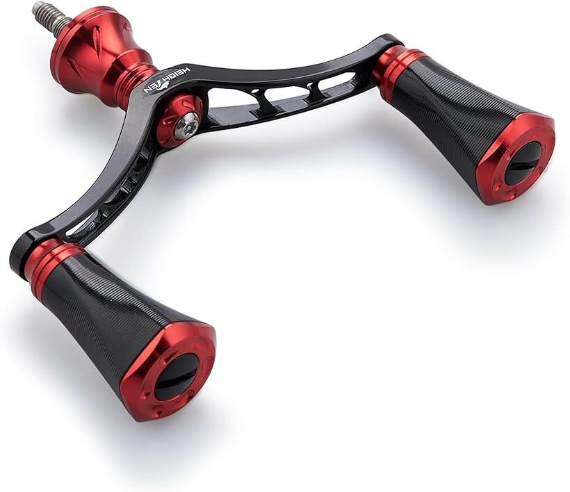 バリエーションコード : 2bjinxffg5商品コード2bjin1j6xf商品名80mm リール ハンドル 20mm ノブ 搭載 シマノ ダイワ 通用 スピニングリール用 Tornado Series ブラック＆レッド 699ブランドHEIGHTENカラーブラック＆レッド「特徴」80mmアルミ合金ハンドル、20mm直径軽量ノブ搭載。「サイズ」ハンドル軸心距離80mm、ノブ直径20mm「総重」32g(シマノ) / 29.5g(ダイワ)「素材」70シリーズ航空アルミ合金。「リールハンドル付属」SHIMANO ソケット 1個、DAIWA ソケット 1個、梅レンチ1個。「適応機種」SHIMANO、DAIWAのねじ込み式スピニングリールハンドルの交換に適用。※ 他ネットショップでも併売しているため、ご注文後に在庫切れとなる場合があります。予めご了承ください。※ 品薄または希少等の理由により、参考価格よりも高い価格で販売されている場合があります。ご注文の際には必ず販売価格をご確認ください。※ 沖縄県、離島または一部地域の場合、別途送料の負担をお願いする場合があります。予めご了承ください。※ お使いのモニタにより写真の色が実際の商品の色と異なる場合や、イメージに差異が生じることがあります。予めご了承ください。※ 商品の詳細（カラー・数量・サイズ 等）については、ページ内の商品説明をご確認のうえ、ご注文ください。※ モバイル版・スマホ版ページでは、お使いの端末によっては一部の情報が表示されないことがあります。すべての記載情報をご確認するには、PC版ページをご覧ください。「特徴」80mmアルミ合金ハンドル、20mm直径軽量ノブ搭載。「サイズ」ハンドル軸心距離80mm、ノブ直径20mm「総重」32g(シマノ) / 29.5g(ダイワ)「素材」70シリーズ航空アルミ合金。「リールハンドル付属」SHIMANO ソケット 1個、DAIWA ソケット 1個、梅レンチ1個。「適応機種」SHIMANO、DAIWAのねじ込み式スピニングリールハンドルの交換に適用。