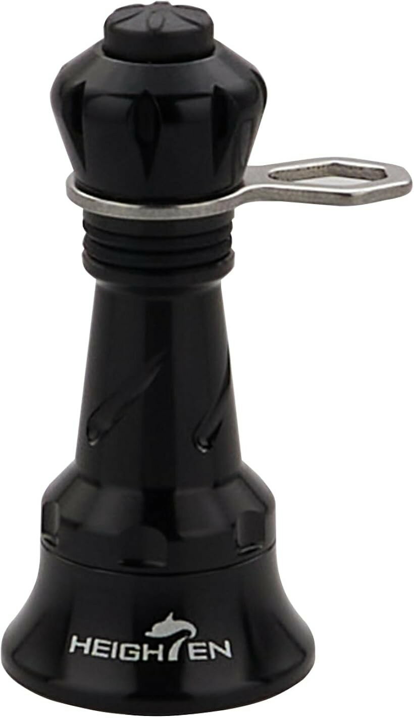 Spinning - リール スタンド 不可折り畳むシマノ SHIMANO ダイワ DAIWA スピニングリール 通用 夜光 フックキーパー ラインストッパー (ブラック, 38mm)