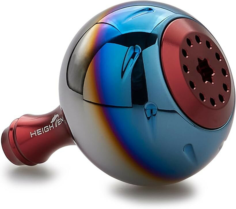 38mm リール ハンドル ノブ シマノ ダイワ 通用 Shimano Type Daiwa S用 Aurora Series (38mm - ワインレッド)