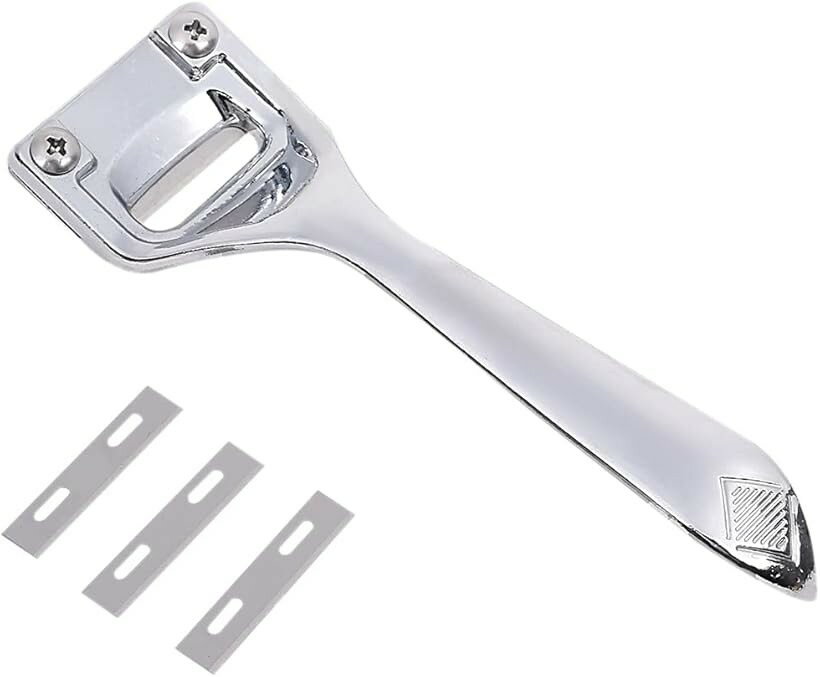 スーパースカイバー レザークラフト 革漉き 革削ぎ レザーカッター レザーツール シルバー (シルバー)