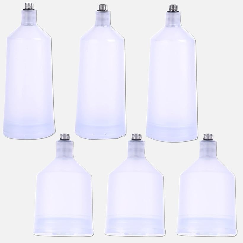Airbrushes - エアブラシ カップ エアーブラシ カップブラシ 20ml 40ml 6個セット 半透明 (半透明)