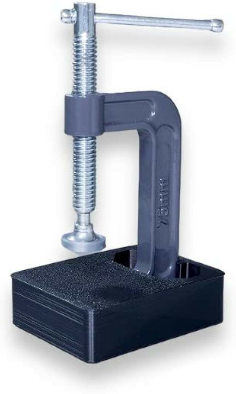 使いやすさにこだわったコンパクトサイズ レザークラフト用ハンドプレス機 刻印機 ブラック (ブラック)