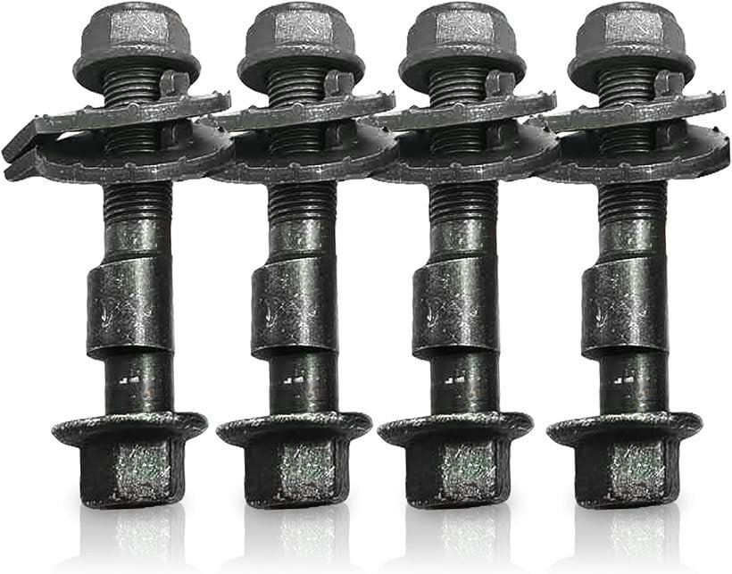 キャンバーボルト 調整 調整式 14mm M14 超硬 車 汎用 4本 セット (ダークグリーン)
