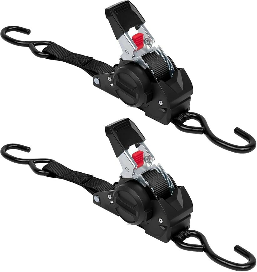 ラッシングベルト 荷締めベルト 荷締バンド 多用途 固定ベルト タイダウンベルト 結束バンド 梱包 固定バンド 荷崩れ防止 荷締機 自動車ベルト バイクベルト Lashing Strap 地震対策グッズ (ブラック, BL3m-2本)