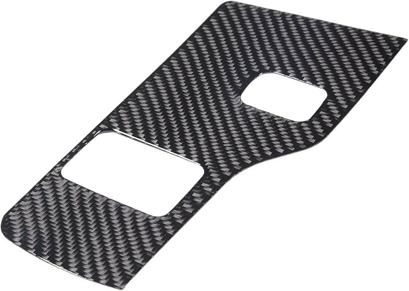 互換品 ホンダ N-BOX JF3 JF4 2017-2022に適用 スイッチパネルカバー 電源スイッチ ステッカー コントロール下の電源スイッチカバー センターコントロール下部の電源スイッチ用 カーボンファイバー 貼付タイプ