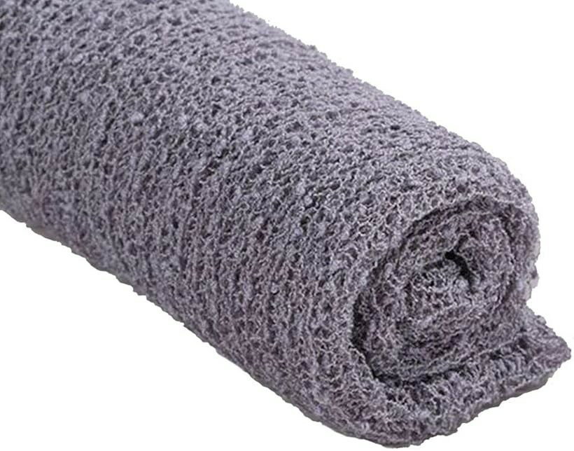 新生児 赤ちゃん ニット コットン 伸縮 ソフトな肌触り お包み おくるみ 45x155cm グレー (グレー, 45x155cm)