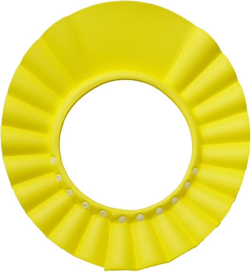 Shampoo Hats - 6段階のサイズ調整ができる。 シャンプーハット 子供から大人まで使える イエロー (イエロー)