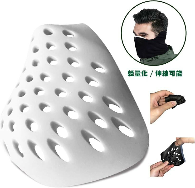 軽量化/伸縮可能 サバゲー マスク フェイスガード バラクラバ 人気 シリコンマスク シェルマスク 単品/ホワイト (単品/ホワイト)