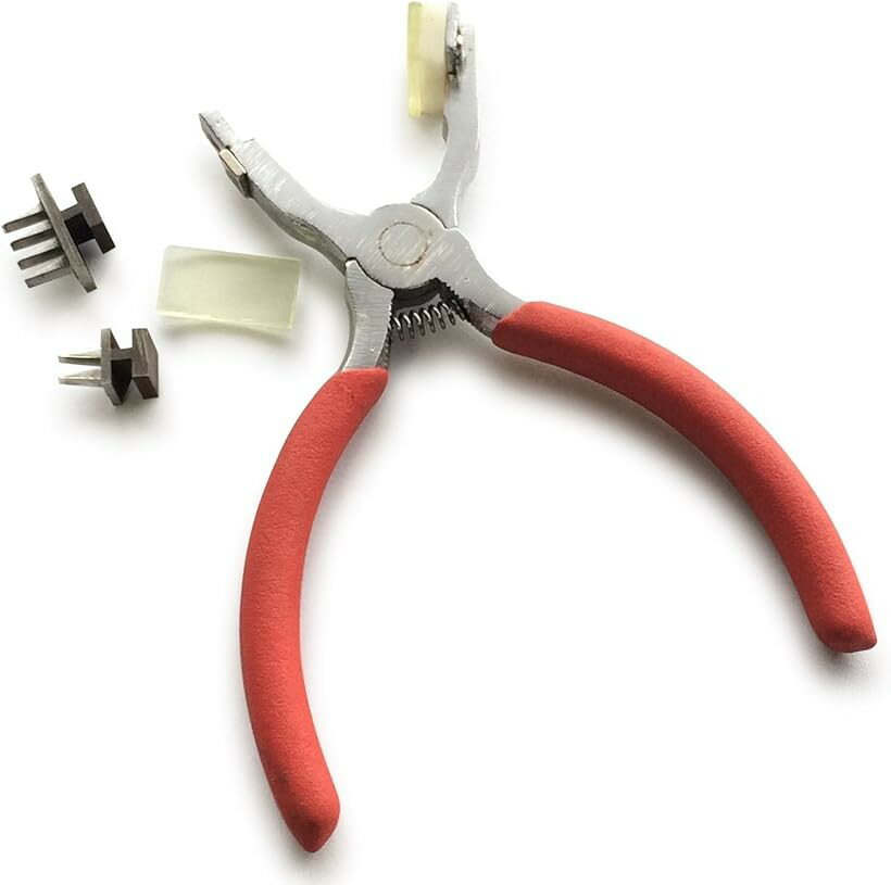 目打ち レザークラフト 穴あけ ツール 2歯 4歯 革 工具 静音 a594 ヨーロッパ目打ち (ヨーロッパ目打ち)
