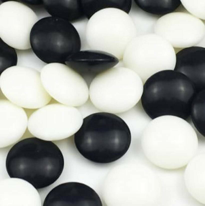 碁石 ごいし 囲碁 いご 硬質メラミン 中厚石 練習 囲碁碁石 初心者 入門 用 厚さ6mm 361個入り (361個入り)