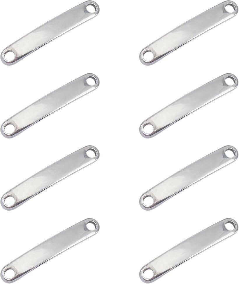 バリエーションコード : 2b696nd4ky商品コード2b6sor3uid商品名ネームタグ タグチャーム ブランクタグ コネクタ 長方形 2つ穴 304ステンレス リンクコネクタ 打刻印可能 IDタグ プレート メタルチャーム アクセサリーパーツ 穴径2.5mmブランドUNICRAFTALEカラーステンレス色-30個サイズ等30.5mm30個＆ネームタグ：この空白の二重穴の長方形アクセサリーは、個人的な文字、パターン、名前などを刻印/彫刻するために設計されています。特別な人のためにあなた自身の特別な意味のジュエリーをDIYできます。仕様＆サイズ：長方形：幅：5mm、長さ：30.5mm、厚さ：1mm、穴径：2.5mm、30個入り；材質:304ステンレス；形状：長方形；想像力によりおしゃれなネックレスとブレスレットなどジュエリーがDIYできます。刻印可能：この長方形ブランクタグコネクタは、番号、個人的な文字、パターン、名前などを刻印/彫刻するために設計されています。ネックレス、迷子札、猫犬首輪、IDペンダントなどの作成に使用できます。綺麗な金属アクセサリ：この製品は高品質の304ステンレス鋼を作られ。一般的な合金製品と比較して、ステンレス鋼製品は色が明るく、光を照射できらきらとても綺麗で、錆びたり、変色したり、光沢を失うことはなく、長い時間続くでしょう。特別なプレゼント自分の手で作られた刻印ペンダントネックレスは、バレンタイン、記念日、誕生日に、友人や愛する人への素敵な贈り物になることができ、とても意味深くユニークです。※ 他ネットショップでも併売しているため、ご注文後に在庫切れとなる場合があります。予めご了承ください。※ 品薄または希少等の理由により、参考価格よりも高い価格で販売されている場合があります。ご注文の際には必ず販売価格をご確認ください。※ 沖縄県、離島または一部地域の場合、別途送料の負担をお願いする場合があります。予めご了承ください。※ お使いのモニタにより写真の色が実際の商品の色と異なる場合や、イメージに差異が生じることがあります。予めご了承ください。※ 商品の詳細（カラー・数量・サイズ 等）については、ページ内の商品説明をご確認のうえ、ご注文ください。※ モバイル版・スマホ版ページでは、お使いの端末によっては一部の情報が表示されないことがあります。すべての記載情報をご確認するには、PC版ページをご覧ください。特徴 ブランド:UNICRAFTALE長方形：幅：5mm、長さ：30.5mm、厚さ：1mm、穴径：2.5mm、30個入り；デザイン: 長方形の刻印可能コネクタは30個を入って、たくさんのデコレーションを作ることできます。番号、パターン、名前などを刻印/彫刻するために設計されており、ネックレス、迷子札、IDペンダントなどの作成に使用できます。本製品は304ステンレス鋼で作られま、防錆性・耐久性に優れて、変色したり、光沢を失うことはなく。大人気の手芸用品です。作り方、使い方は色々。手作りのイヤリングやアクセサリーなど、あなたのセンスで素敵なハンドメイドの作品がお作りいただけます。注意事項:＊下記のサイズを手で測定されているので、実際サイズは上記サイズと若干異なる可能性があります。＊モニターの環境等により、色の見え方に、若干差が生じる場合がございます、ご了承のほどよろしくお願いいたします。UNICRAFTALEでは、他のペンダントやチェーン、各種パーツなどハンドメイド手芸用品をご用意していますので、お気に入る商品を選びましょう。