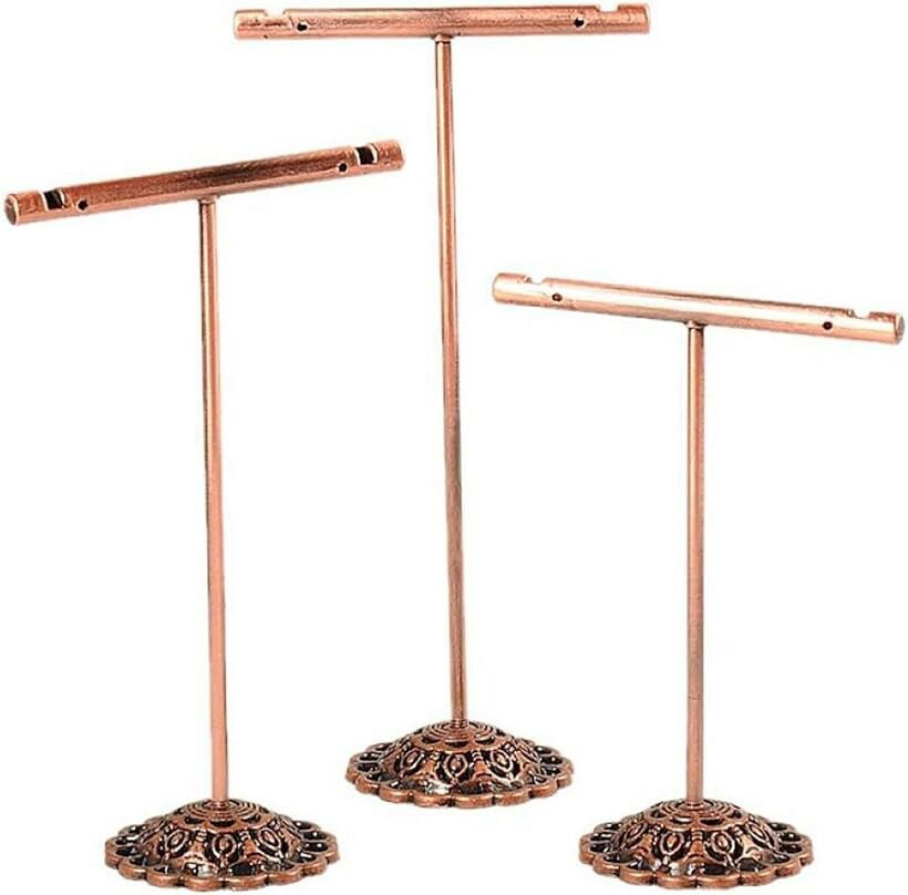 ディスプレイスタンド T字 3個セット イヤリング ピアス アクセサリー ジュエリー ...