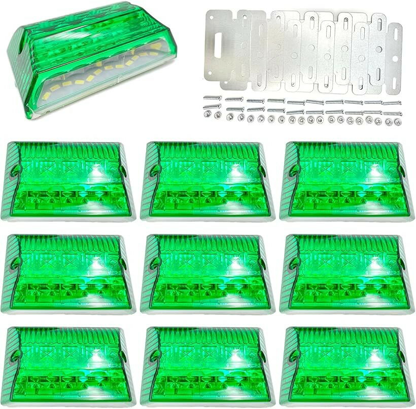 バリエーションコード : 2b6g8l2dyj商品コード2b4flfsi49商品名互換品 汎用 LED サイド マーカー 24V トラック デコトラ ダウン ライト ランプ 路肩灯 防水 テール アンダー セット ドレスアップ カスタム 大型 車 グリーン10個ブランドMelioreカラーグリーン10個サイズ等中・10個セットか4個セットからお選びください。また、防水処理はされていますがコーキングするとより長くご利用頂けます。破損の原因になるのでネジの締め過ぎにはご注意ください。・「配線」 黒＝アース 赤＝ダウンライト (ホワイト) 白＝弱点灯 (ブルー) 黄＝強点灯 (ブルー) ダウンライト、 側面発光は独立させて発光させたり同時発光をさせることができます。 ＊配線が3色の場合は、黒＝アース、黄＝ダウンライト、赤＝サイドマーカー、になります。・「サイズなど」 発光部：103mm x 66mm x 35mm ステーを含めた全体(最長部)：103mm x 88mm x 35mm 配線の長さ : 137mm 「カラー」 側面青(ブルー)/アンダーライトはホワイト・「付属品」 本体、 取付けステー、ボルト、ナット ＊ご希望の個数をバリエーションからお選びください。・「その他」 検品はしてますが輸入品の為、多少の汚れやスレ、パッケージにダメージがある場合があり、 予告無しでデザインの変更、パッケージの変更がされる可能性がございます。ご了承ください。商品の使用には問題ございません。また、お手持ちのパソコン・スマートフォン・携帯の画像により商品のお色に若干の差がある場合がございます。＊説明書は付属しません。取り付けに関する技術的なサポートも行っておりませんので自信のない方は専門家に取り付け依頼してください。※ 他ネットショップでも併売しているため、ご注文後に在庫切れとなる場合があります。予めご了承ください。※ 品薄または希少等の理由により、参考価格よりも高い価格で販売されている場合があります。ご注文の際には必ず販売価格をご確認ください。※ 沖縄県、離島または一部地域の場合、別途送料の負担をお願いする場合があります。予めご了承ください。※ お使いのモニタにより写真の色が実際の商品の色と異なる場合や、イメージに差異が生じることがあります。予めご了承ください。※ 商品の詳細（カラー・数量・サイズ 等）については、ページ内の商品説明をご確認のうえ、ご注文ください。※ モバイル版・スマホ版ページでは、お使いの端末によっては一部の情報が表示されないことがあります。すべての記載情報をご確認するには、PC版ページをご覧ください。LEDならではの明るい発光色で消費電力も少ないです。トラックやトレーラーのドレスアップ、カスタムにいかがでしょうか。裏面になります。簡易防水設計なのでコーキング等の防水処理をしてからの取り付けを推奨しています。