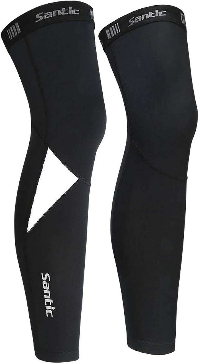 Inner - メンズ レッグカバー 裏起毛 サイクリング 自転車 アウトドアスポーツ 防寒 (ブラック, Medium)