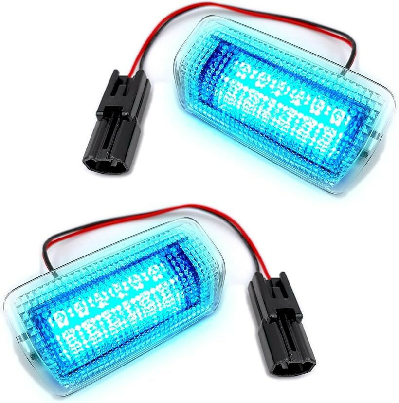 互換品 カーテシライト 汎用 交換用 LED ドア (アイスブルー, 小)