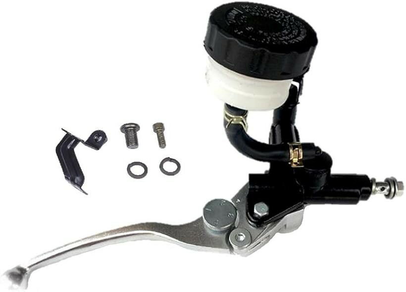互換品タンク 別体式 マスター シリンダー ゼファー XJR ZRX 400 750 1100 1200 GPZ 750R スイッチ ブレーキ レバー バイク レギュレター レギュレーター 流れる ステー ヘッド ライト (右ハンドル用)