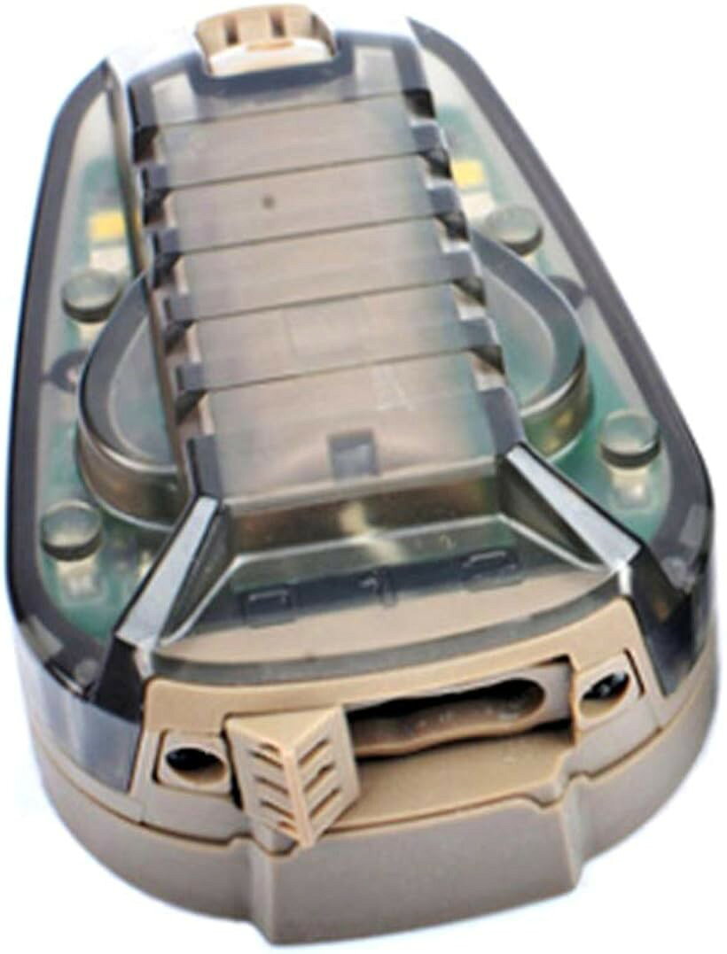 サバゲーヘルメットライト HEL-STAR6 GEN3 シグナルライト IR機能 LED ミリタリー ...