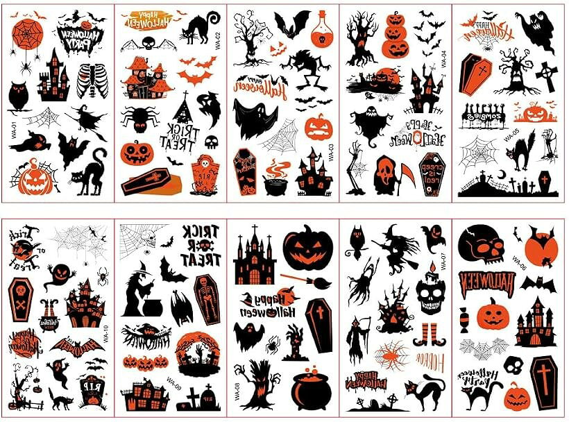 バリエーションコード : 2bjufp6h3u商品コード2bjufsu99c商品名タトゥーシール ハロウィン コスプレ 仮装 かぼちゃ 飾り お化け 魔女 ゾンビ 傷 擦り傷 ドクロ くもの巣 ドラキュラ 他多数 WA-01ブランドPellforiaカラーパターン3あなたのファッションにひと手間加えてオリジナリティ溢れるタトゥーシールで個性を演出。イベント・フェス・海水浴・プール・お祭り・パーティー・コンサートやちょっとした外出にも。指・首筋・胸元などお好みの映える箇所に貼って楽しめます。＊総絵柄数は目安になります。どれを一つ捉えるかで変わりますのでご了承ください。材質はポリエステル上質紙とEVA樹脂接着剤になり、お肌に優しい成分で有害物質は一切使っておりません。なので自由に好きなところに貼ってお楽しみいただけます。＊万が一肌荒れなど起こった場合は直ちに使用を中止し、お最寄りの皮膚科にご相談ください。体以外にも、スマートフォンやタブレット、車、バイク、ギター、パソコン、ヘルメット、マグカップのような陶器類、ガラス製品、金属類など、表面に凹凸が無いものに貼り付けることができます。物は人体と違い、汗や油分を出さないのでより長持ちします。貼り付けたいタトゥーシールを切り取り、表面の透明保護シートを剥がし貼り付けたい箇所の汗や油分と取り除き、絵柄を肌面に触れるように台紙ごとタトゥーシールをのせて軽く押し付けます。水分を含んだスポンジなどで上から抑えながら十分に濡らし、2～30秒ほど待ちます。台紙をゆっくり剥がしていき余分な水分をとり乾けば完成です。※ 他ネットショップでも併売しているため、ご注文後に在庫切れとなる場合があります。予めご了承ください。※ 品薄または希少等の理由により、参考価格よりも高い価格で販売されている場合があります。ご注文の際には必ず販売価格をご確認ください。※ 沖縄県、離島または一部地域の場合、別途送料の負担をお願いする場合があります。予めご了承ください。※ お使いのモニタにより写真の色が実際の商品の色と異なる場合や、イメージに差異が生じることがあります。予めご了承ください。※ 商品の詳細（カラー・数量・サイズ 等）については、ページ内の商品説明をご確認のうえ、ご注文ください。※ モバイル版・スマホ版ページでは、お使いの端末によっては一部の情報が表示されないことがあります。すべての記載情報をご確認するには、PC版ページをご覧ください。画像右側と左側で1枚ずつ、合計2枚のシートが入っています。材質はポリエステル上質紙とEVA樹脂接着剤になり、お肌に優しい成分で有害物質は一切使っておりません。