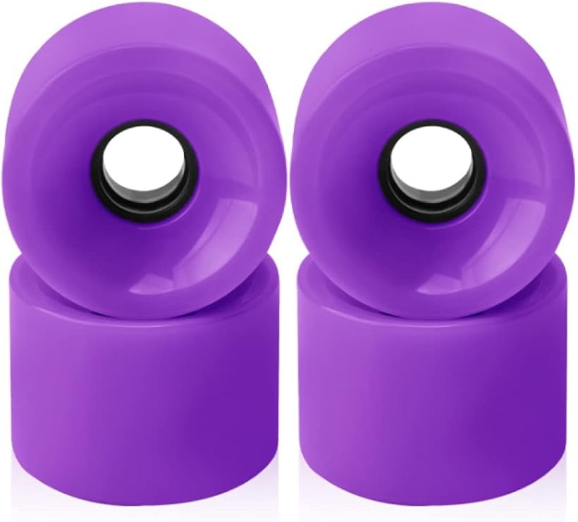 スケートボード用 ソフトウィール 4個セット ホイール 硬度 78A 紫 (紫)