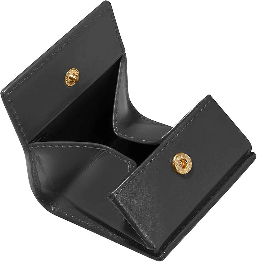 ノーブルライリー 小銭入れ レディース レザー コインケース メンズ 財布 革 本革 プレゼント Black (Black, Small)