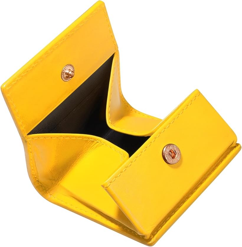 ノーブルライリー 小銭入れ レディース レザー コインケース メンズ 財布 革 本革 プレゼント Yellow (Yellow, Small)