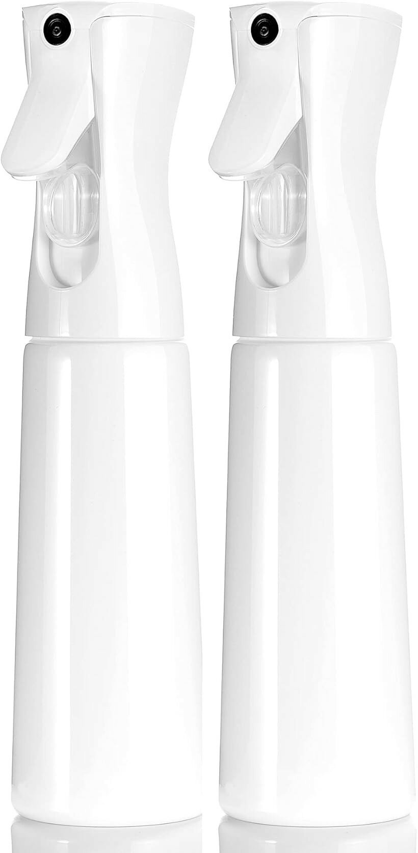 スプレーボトル 霧吹き 350ml 日本製 2個セット 超微粒子 連続ミスト 遮光 アルコール対応 ホワイト x (ホワイト x ホワイト 2個)