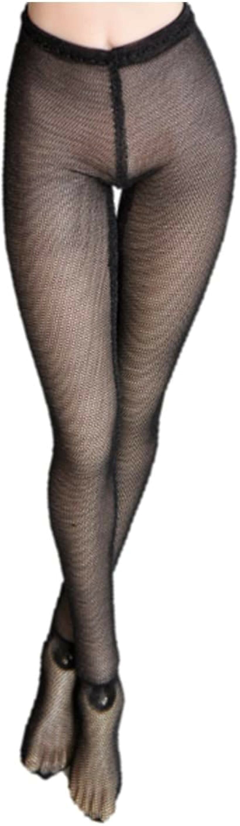 フィギュア ストッキング タイツ 1/6 スケール 人形 ドール 衣装 パンツ 素体 レディ 女性 01 ブラック (01 ブラック)