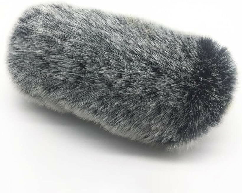AllBright ウインドスクリーン ウィンドジャマー マイクカバー ステレオマイク 風きり音 雑音 風切り音 (グレー, 15cm)