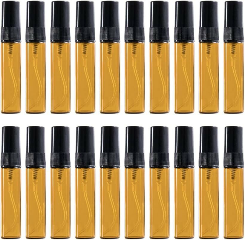 香水スプレーボトル ガラス製 ミニ 携帯用 芳香剤 消臭剤 小分けボトル アトマイザー 5ml 30 ...