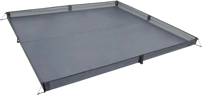 Tent Accessories - 互換品 リビングシート 立ち上がり テントシート 耐水圧3000mm 収納袋付き 270x270cm (グレー)