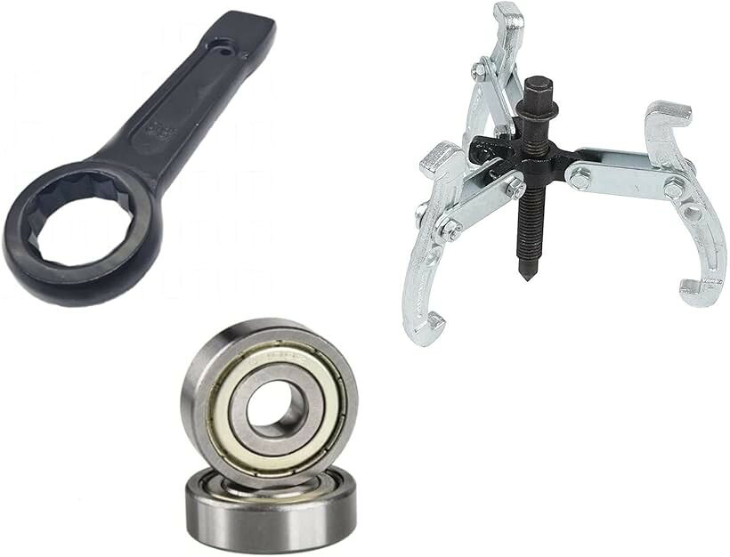 バリエーションコード : 2b4gdtvhsc商品コード2b4gdt6925商品名洗濯機修理 洗濯機メンテナンス 六角レンチ ギヤプーラー ベアリング 洗濯槽 工具 レンチ38mm＋フ゜ーリー＋ベアリンク゛2ブランドUTST・洗濯機メンテンナンスにお使いいただける、めがねレンチとギヤプーラー3本ツメのセットです。自分で洗濯機修理・洗濯機の分解ができる方に、カルキ等でで固着していた場合は、ケガに注意した上ハンマー等をご利用ください。・ギヤプーラー3本爪100mmは、モーター軸受のベアリング交換等にご利用いただけます。洗濯機の内槽外しの際にお使いいただけ、洗濯機以外にもレンジフード・換気扇・パワートルク脱着・芝刈機ドリブンシャフト取り外しなどに。＊ご利用目的やメーカー型式等により、使用できない場合があります。・洗濯機レンチは2サイズですので、ご利用の洗濯機のサイズに合わせお使いいただけます。洗濯槽を外す際のパルセーターのナットを取り外し・取り付けや洗濯機クリーニング・洗濯機の排水管・清掃の際の脱着にお使いください。・洗濯機を分解洗浄・ドラム・オーバーホール・だけでなく、ハブベアリングの抜き取り・ベアリングや歯車の脱着・交換などに、3本爪ですので2本爪より安定感がありますが、狭いところに使用が出来ない場合があります。・「内容」レンチ38mm ＋ギヤプーラー3本爪（100mm）＋ベアリング2個※ 他ネットショップでも併売しているため、ご注文後に在庫切れとなる場合があります。予めご了承ください。※ 品薄または希少等の理由により、参考価格よりも高い価格で販売されている場合があります。ご注文の際には必ず販売価格をご確認ください。※ 沖縄県、離島または一部地域の場合、別途送料の負担をお願いする場合があります。予めご了承ください。※ お使いのモニタにより写真の色が実際の商品の色と異なる場合や、イメージに差異が生じることがあります。予めご了承ください。※ 商品の詳細（カラー・数量・サイズ 等）については、ページ内の商品説明をご確認のうえ、ご注文ください。※ モバイル版・スマホ版ページでは、お使いの端末によっては一部の情報が表示されないことがあります。すべての記載情報をご確認するには、PC版ページをご覧ください。洗濯機メンテンナンスにお使いいただける、めがねレンチとギヤプーラー3本ツメのセットです。自分で洗濯機修理・洗濯機の分解ができる方に、カルキ等でで固着していた場合は、ケガに注意した上ハンマー等をご利用ください。ギヤプーラー3本爪100mmは、モーター軸受のベアリング交換等にご利用いただけます。洗濯機の内槽外しの際にお使いいただけ、洗濯機以外にもレンジフード・換気扇・パワートルク脱着・芝刈機ドリブンシャフト取り外しなどに。＊ご利用目的やメーカー型式等により、使用できない場合があります。洗濯機レンチは2サイズですので、ご利用の洗濯機のサイズに合わせお使いいただけます。洗濯槽を外す際のパルセーターのナットを取り外し・取り付けや洗濯機クリーニング・洗濯機の排水管・清掃の際の脱着にお使いください。洗濯機を分解洗浄・ドラム・オーバーホール・だけでなく、ハブベアリングの抜き取り・ベアリングや歯車の脱着・交換などに、3本爪ですので2本爪より安定感がありますが、狭いところに使用が出来ない場合があります。「内容」レンチ38mm＋ギヤプーラー3本爪（100mm）＋ベアリング2個