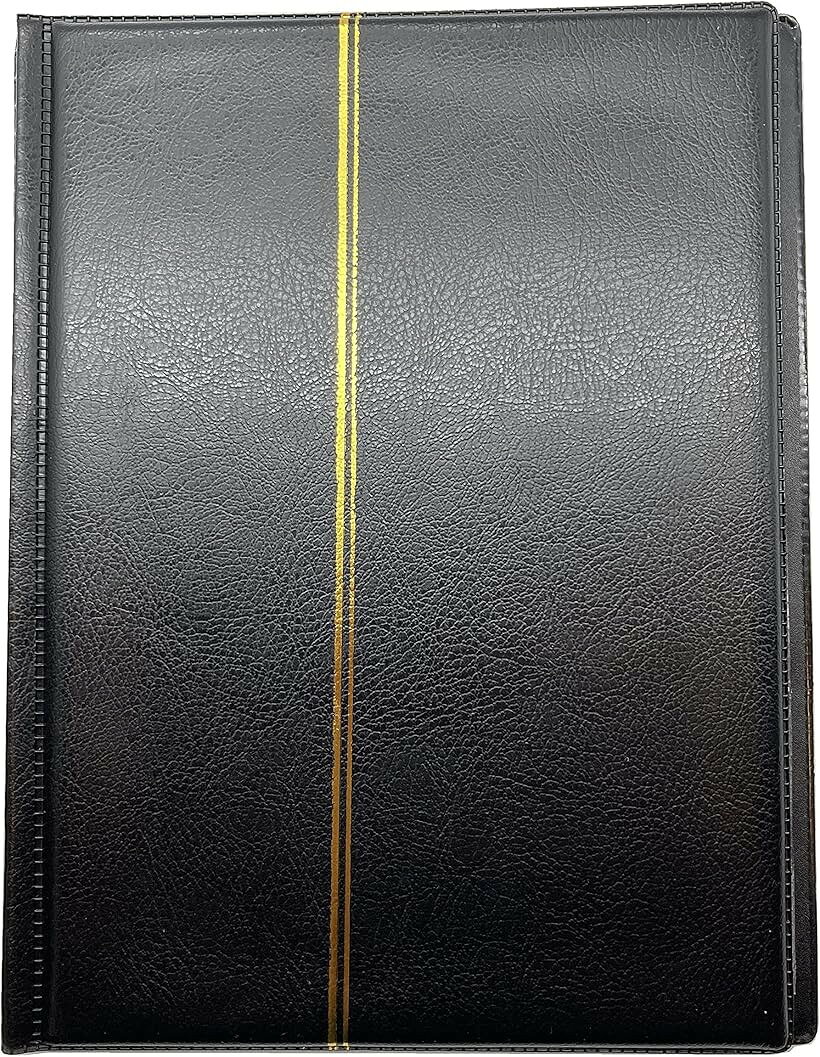 コイン コレクション アルバム コインケース 古銭 メダル 貨幣 収集ファイル 収納 保存用ホルダー 保存ケース 250枚 (ブラック, 218mmx168mm)