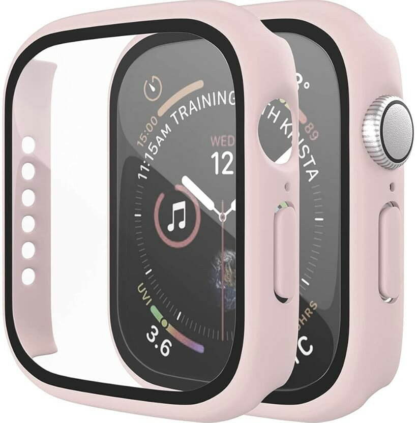 アップルウォッチ カバー Apple watch ケース 保護ケース 保護カバー (ベビーピンク, 38mm)