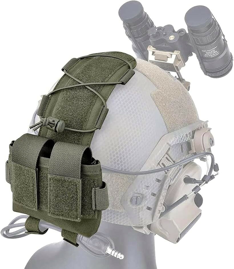 エムラインストアのサバゲーヘルメットポーチ タクティカルヘルメットポーチ バッテリーポーチ ミリタリー アクセサリー RG (RG)｜アングル2