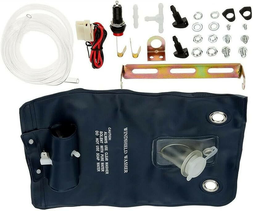 互換品モデルノ ラ テール ウォッシャータンク 袋タイプ 汎用 12V ラジエーター ウィンドウォッシャー インタークーラー YM-215-N2