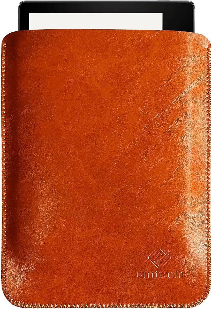 Kindle レザーケース スリーブ 薄型 超軽量 PUレザーカバー 全保護合皮ケース (Oasis ライトブラウン)