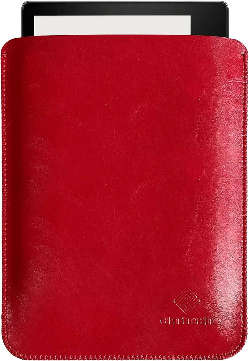 Kindle レザーケース スリーブ 薄型 超軽量 PUレザーカバー 全保護合皮ケース (Oasis ワインレッド)
