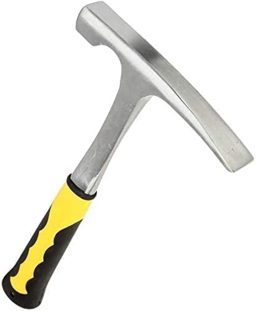 ロックピックハンマー ハツリハンマー 地質ハンマー 硬質ヘッド ロックハンマー 採掘用 フラットハンマー (フラットハンマー)