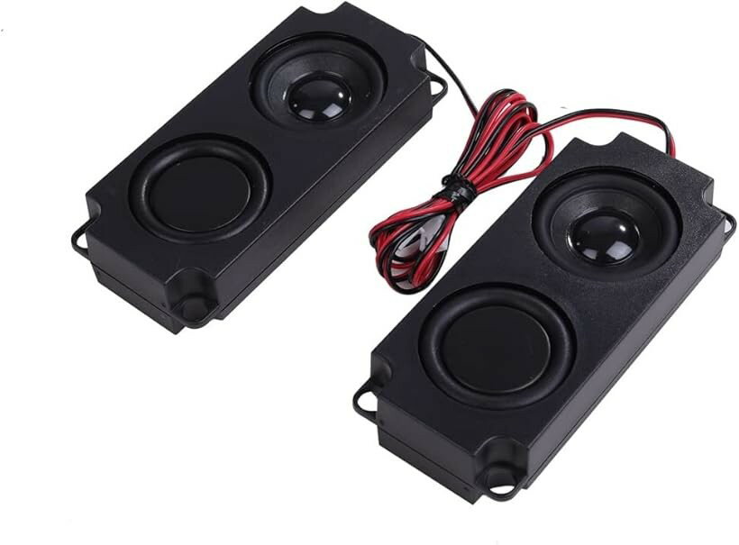 Other - ミニスピーカー ユニット 4Ω5W 小型 薄型 パッシブ ダブル ダイヤフラム フルレンジ 広音域 テレビ (2個セット)