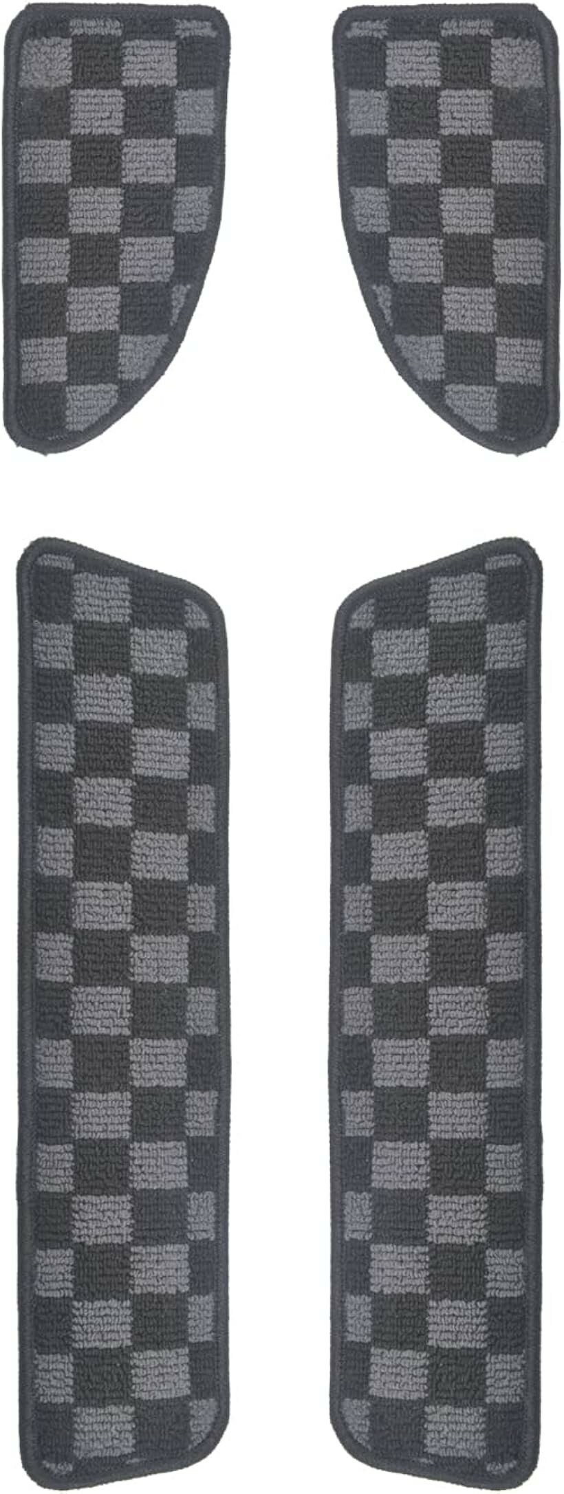 エブリイワゴン DA17W 適合 サイド エントランスマット 汚れ防止 ステップマット チェック (チェック)