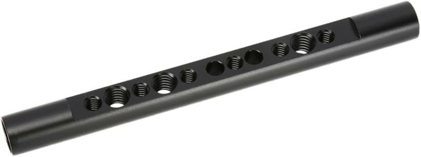 互換品カメラ15mmロッド 15mmチーズロッド カメラチーズバー 1/4＆3/8ネジ穴付き 長さ15.8cm Camera Rod ルミニウム製 超軽量 -541 (Rod‐074, L)