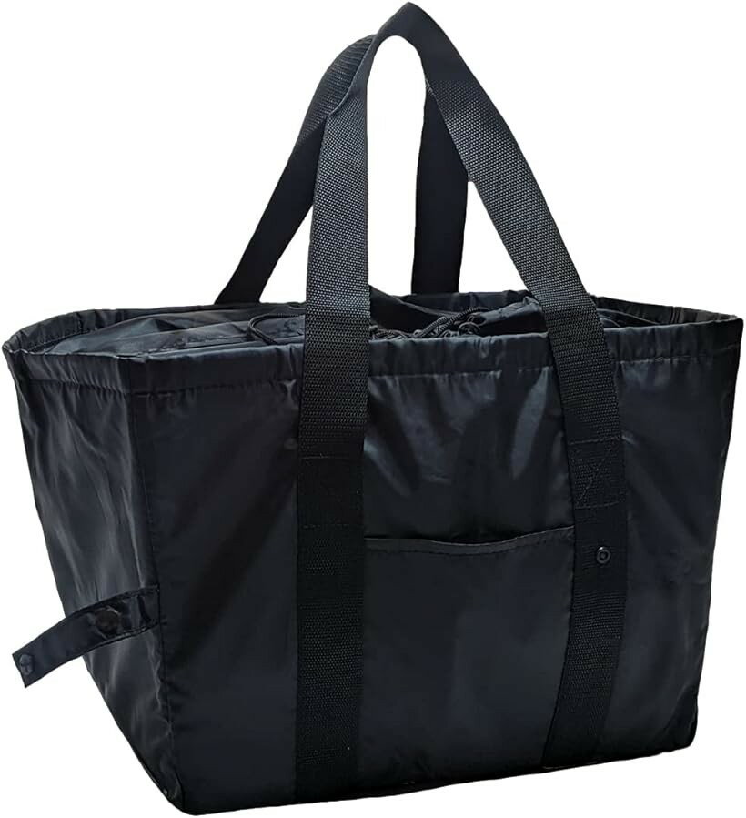 Handbag Type - エコバッグ 保冷 保温 大きいサイズ ブラック (ブラック)