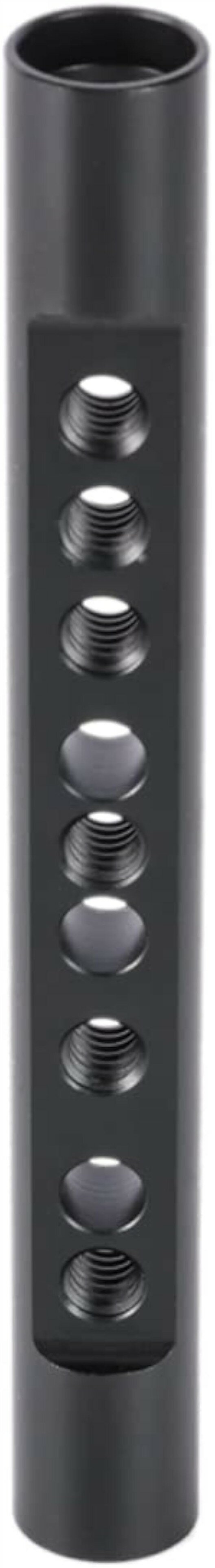 互換品カメラ15mmロッド 15mmチーズロッド カメラチーズバー 1/4＆3/8ネジ穴付き 長さ12.6cm Camera Rod ルミニウム製 超軽量 カメラアクセサリー -544 (Rod‐544, M)