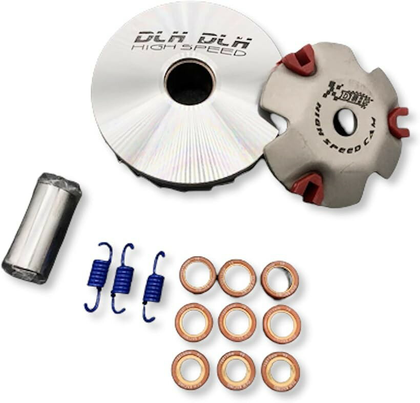 互換品バイク用 ハイスピードプーリー セット プーリーキット ディオ ジョルノ ジョーカー DIO AF27 AF34 AF24 ZX 細軸 12mm (細軸 12mm)