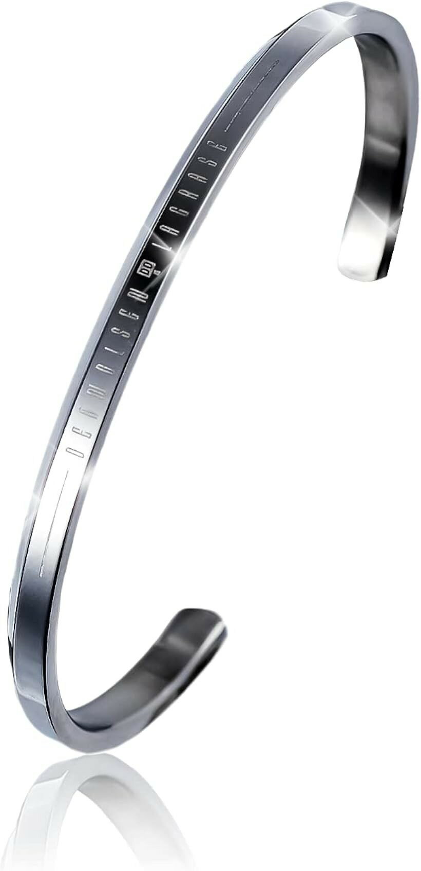 Rakuten - DeanOlsen＆Le Grace Wブランド共同企画 シングル バングル ブレスレット プレゼント レディースMサイズ付属品メッセージカード、ギフト袋、ジュエリークロス ジュエリーボックス (ワンサイズ)