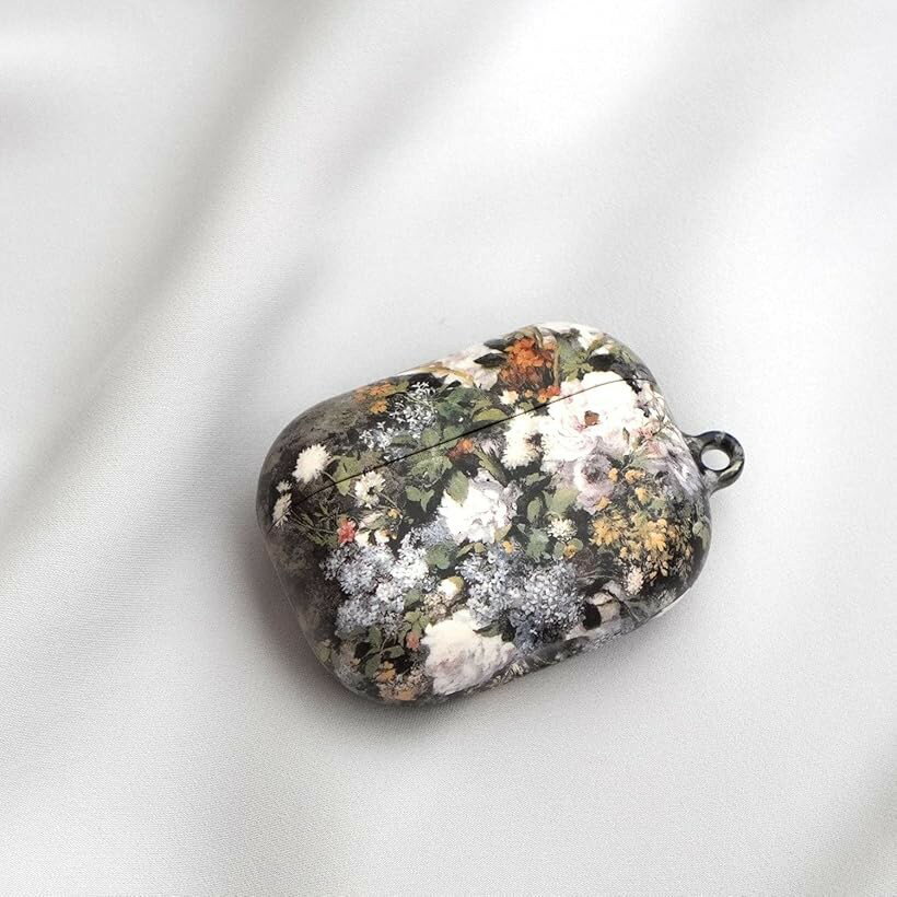 AirPods Proケース ルノワール春の花束メゾンドミューズ / Pro2 第2世代 絵画 アート ワイヤレス充電対応 エアーポッズ プロ カラビナ付き 花柄 (ルノワール「春の花束」)