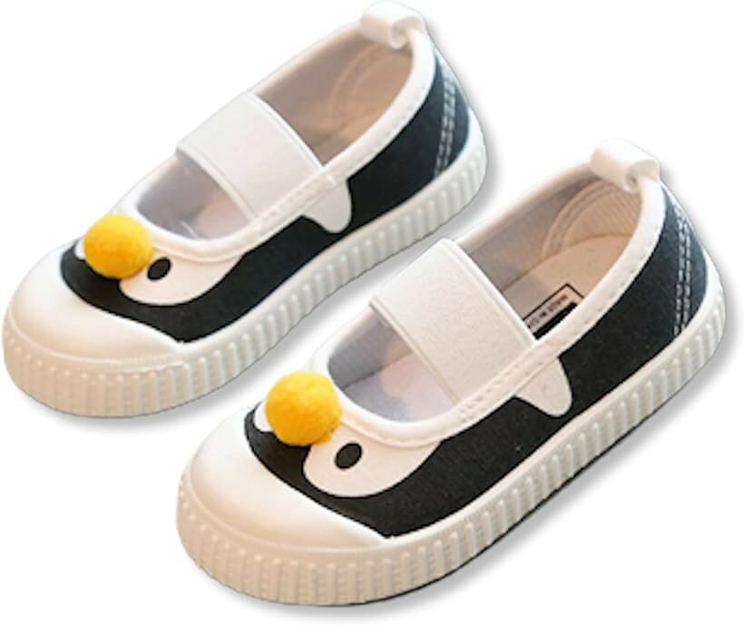 Slippers - 上履き ペンギン レインボー 幼稚園 保育園 入園 新学期 キッズ スクール シューズ 上靴 (ペンギン, 15.0cm)