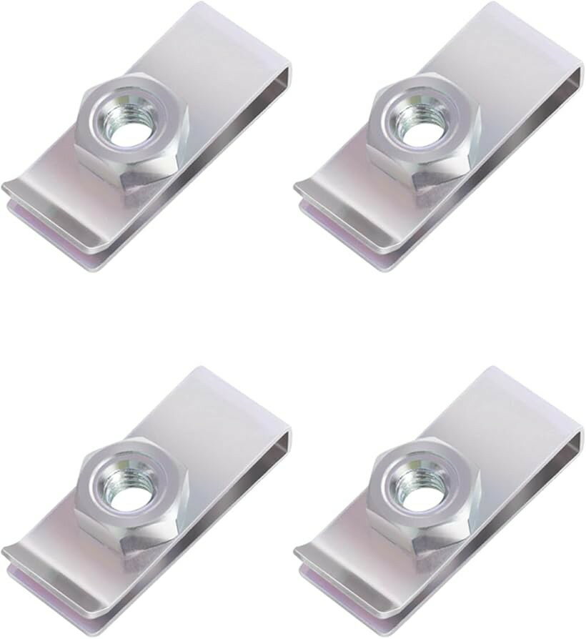 M6クリップナット37x15mm 家具 バイク 固定 車中泊DIY 製作 キャンプ 4個セット (4個セット)