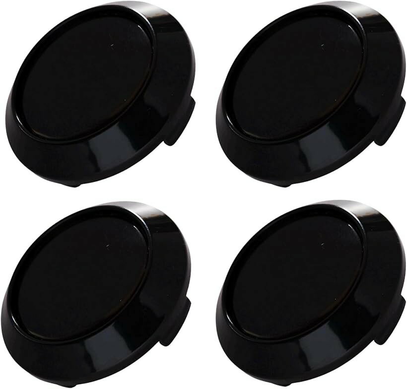 ホイールセンターキャップ 64mm ハブ 内径60mm 4個セット ABS カバー シール (黒, 外径64mm内径60mm爪径61mm)