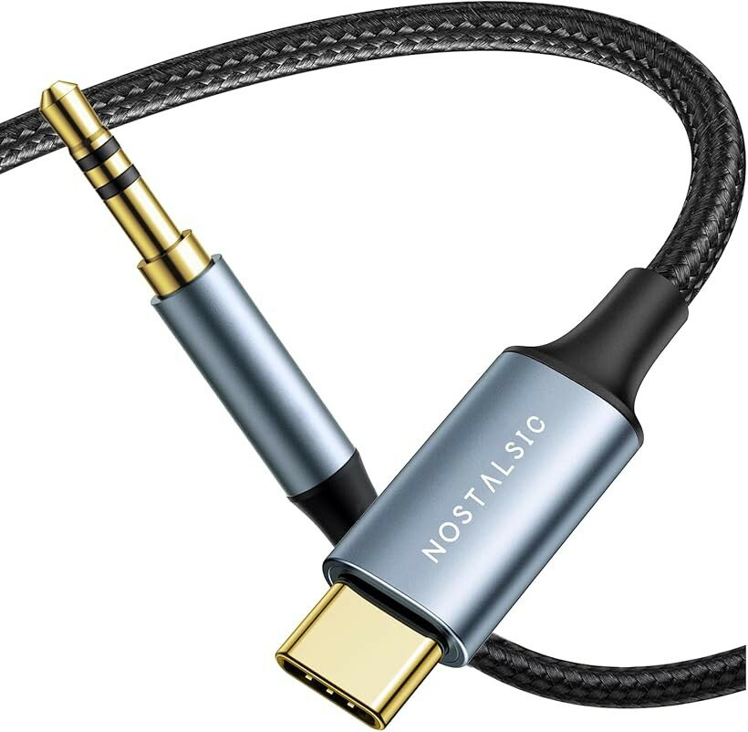 USB C to 3.5 mm 変換 AUX ケーブル オーディオアダプタ DAC搭載 24bit/96KHz対応...